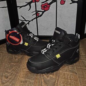Converse Steel Toe Black Boots Size 7 New